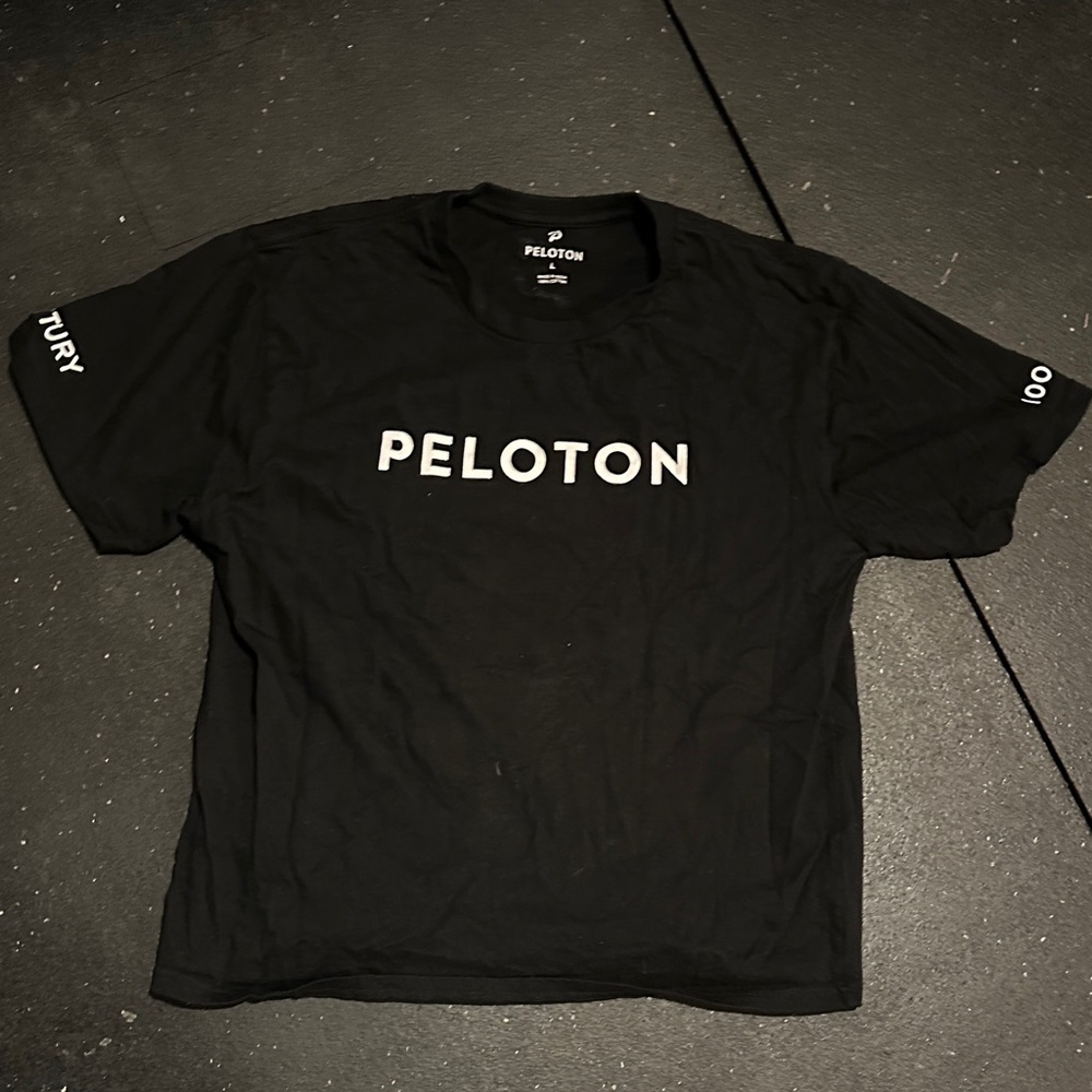 Peloton Black century 100 Short Sleeve Tee
